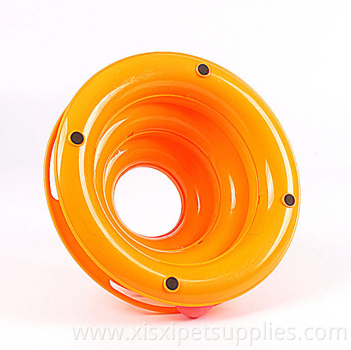 Roller Cat Toy 3-Level Tower Ball & Track Cat Play Tower of Tracks Cat Toy